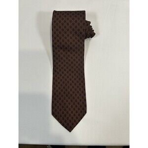 Christian Dior Monsieur Geometric Print 100% Silk Tie 58”